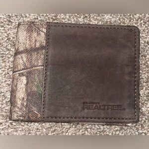 Realtree leather camouflage wallet bifold